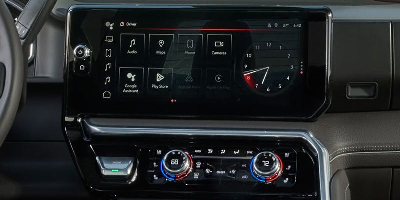 GMC Sierra 2500HD infotainment display